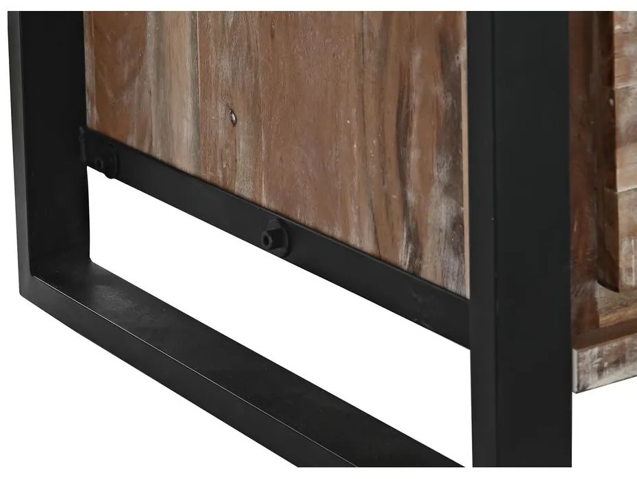 Τραπεζάκι Καφέ DKD Home Decor Μέταλλο ξύλο ακακίας (110 x 60 x 40 cm)