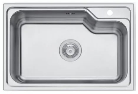 Pyramis Ένθετος Νεροχύτης Ethra 1B Inox Σατινέ 68.5×45.5cm