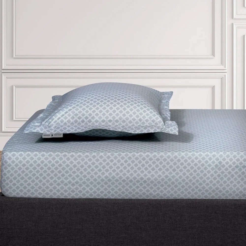 Σεντόνι 2510 Με Λάστιχο Grey Greenwich Polo Club Μονό 100x235cm Cotton-Polyester