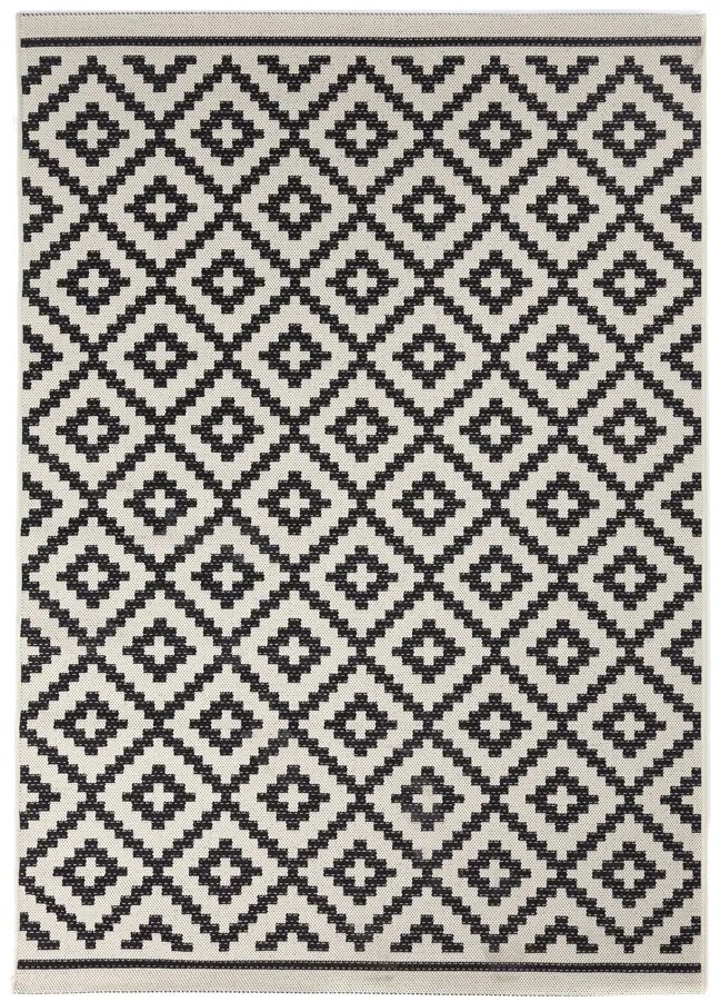 Ψάθα Flox BLACK 721W Royal Carpet - 140 x 200 cm