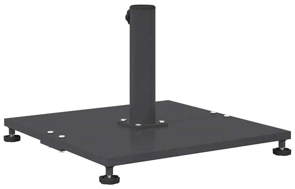 vidaXL Εξωτερική βάση ομπρέλας Σκούρο γκρι 45 x 45 x 31 εκ. Ατσάλι