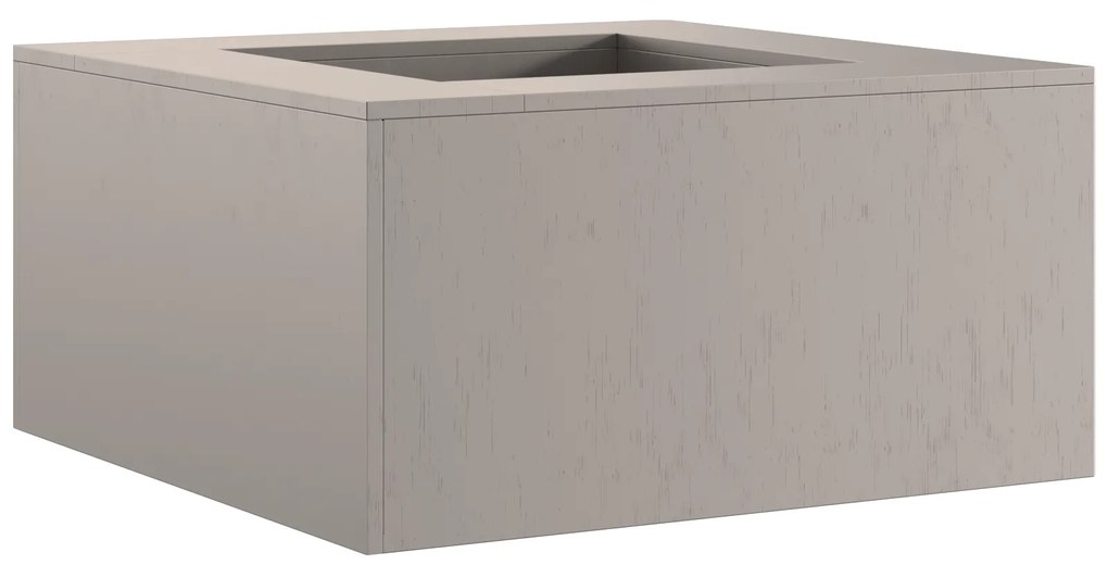 vidaXL Τζάκι Τετράγωνο 80x80x40 εκ. από Ανοξείδωτο Χάλυβα