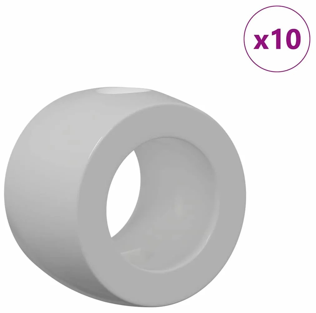vidaXL Ρουλεμάν Ποδοσφαιρικής Τραπέζης 10 pcs Μαύρο 3 x 3 x 1,4 εκ.