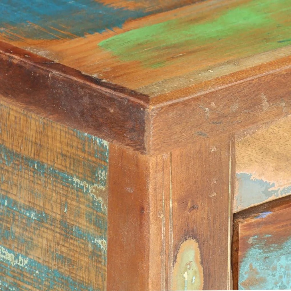 Ντουλάπι με Συρτάρια 70 x 35 x 65 εκ. Μασίφ Ανακυκλωμένο Ξύλο - Πολύχρωμο