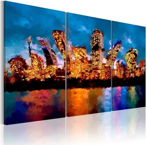 Πίνακας - Mad city - triptych - 90x60