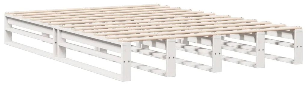 vidaXL Κρεβάτι Βιβλιοθήκη Χωρίς Στρώμα 140x200 εκ Μασίφ Ξύλο Πεύκο