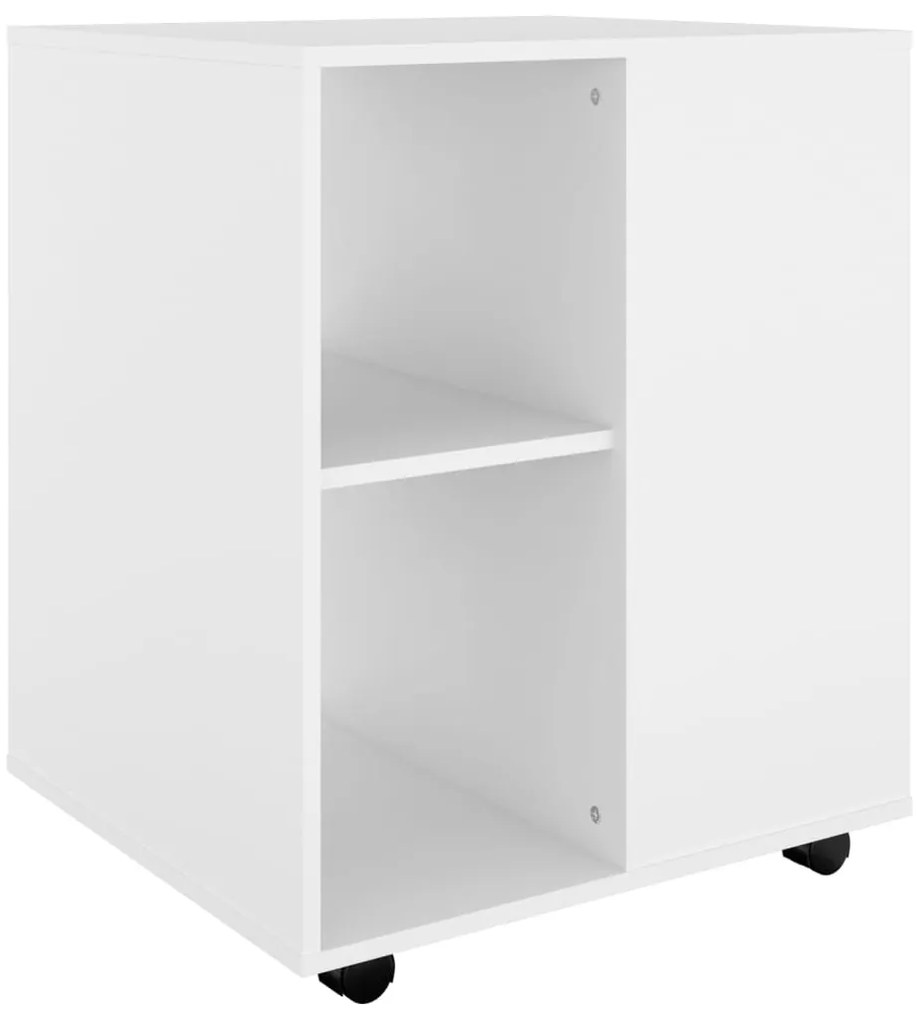 vidaXL Ντουλάπι Τροχήλατο Λευκό 60 x 53 x 72 εκ. από Επεξ. Ξύλο
