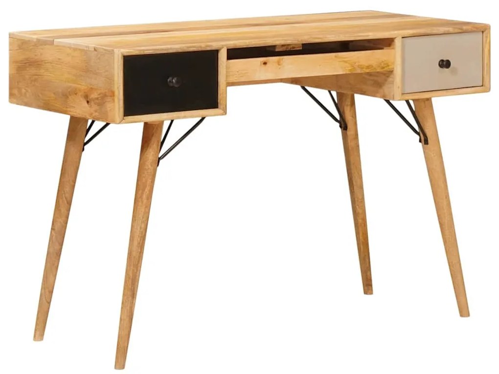 Γραφείο γραφής Καφέ 110 x 55 x 76 cm Στερεό ξύλο μάνγκο