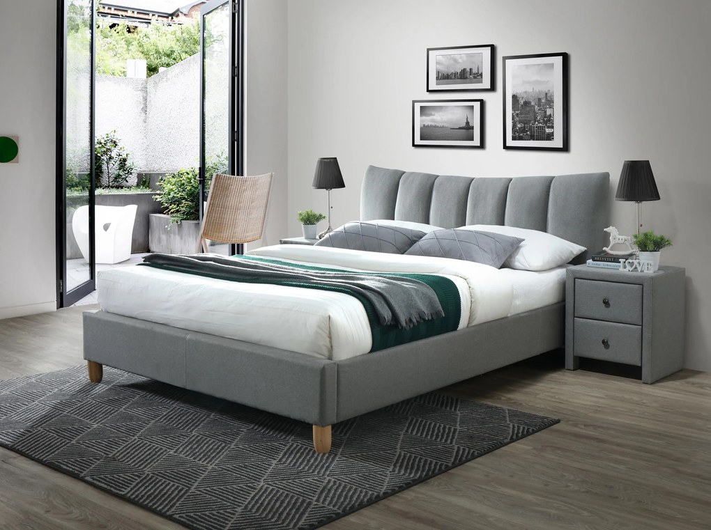 SANDY 2 bed color: grey DIOMMI V-CH-SANDY_2-LOZ-POPIELATY DIOMMI-60-21784