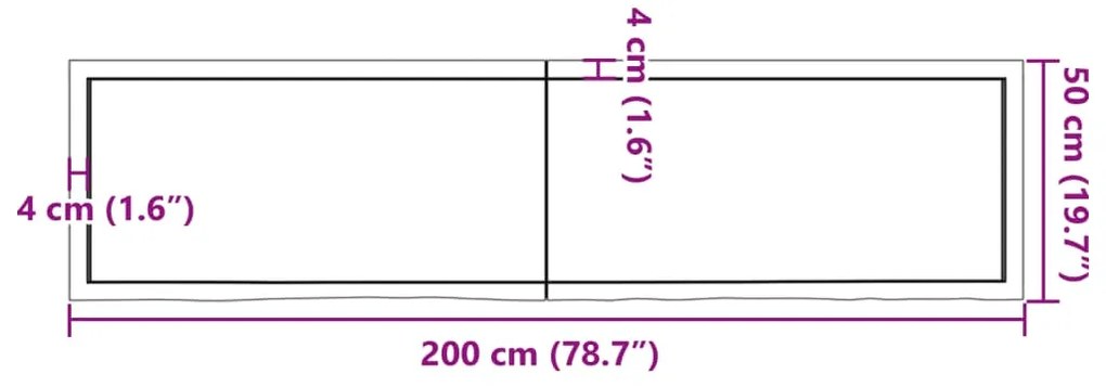 ΠΑΓΚΟΣ ΜΠΑΝΙΟΥ ΣΚΟΥΡΟ ΓΚΡΙ 200X50X4 ΕΚ. ΕΠΕΞΕΡΓ. ΜΑΣΙΦ ΞΥΛΟ 3156269