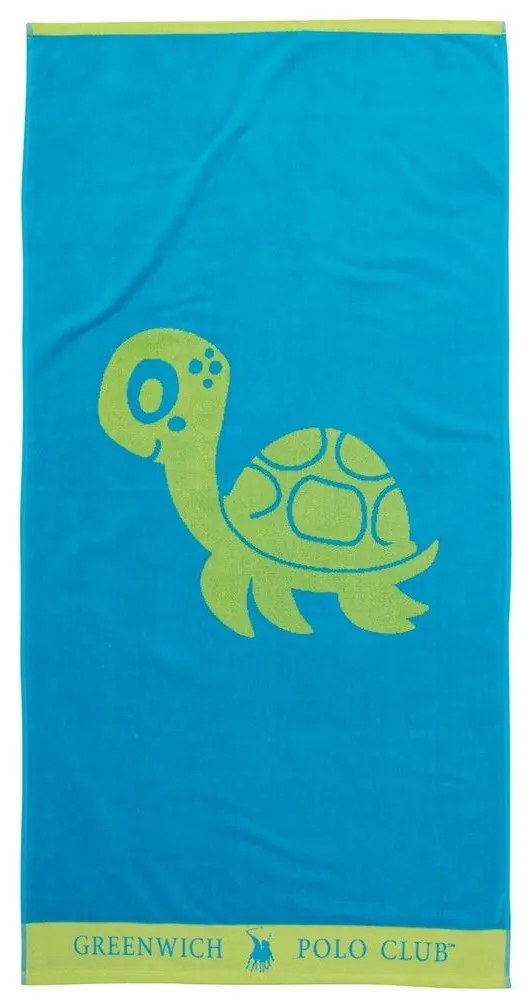 Πετσέτα Θαλάσσης Παιδική 3763 Blue-Green Greenwich Polo Club Beach 70x140cm 100% Βαμβάκι