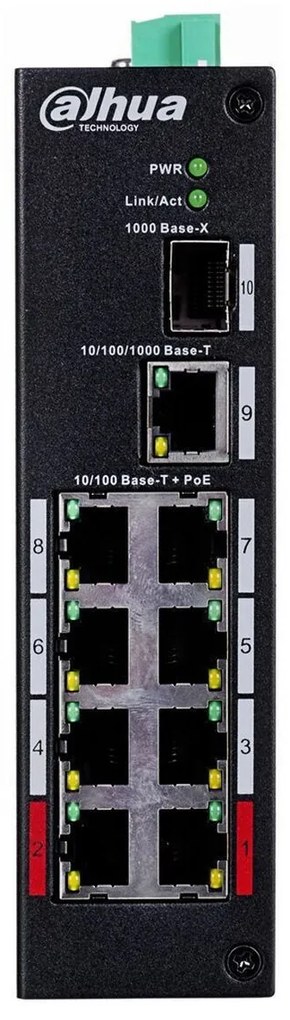 Dahua PFS3110-8ET-96 v2 Unmanaged L2 Switch με 8 Θύρες Ethernet