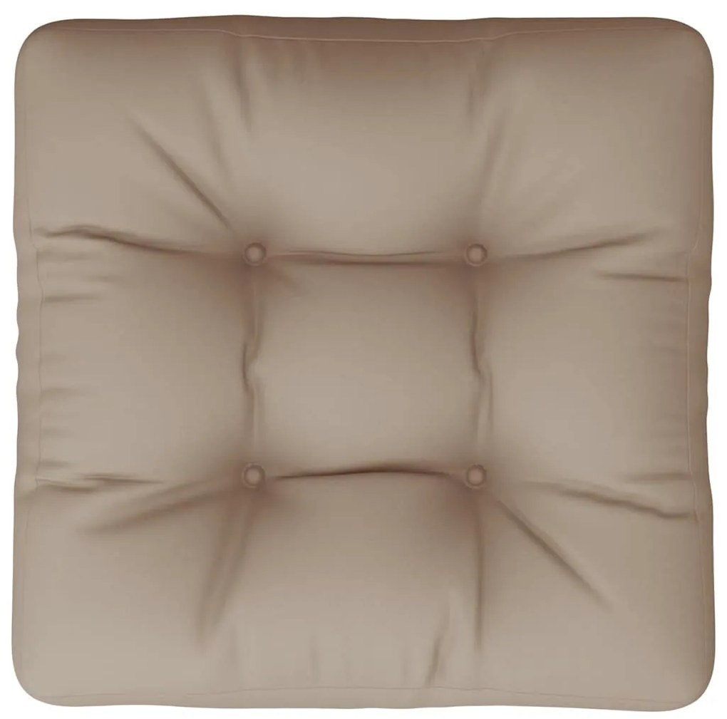 vidaXL Μαξιλάρι Παλέτας Taupe 60 x 61,5 x 10 εκ. Υφασμάτινο