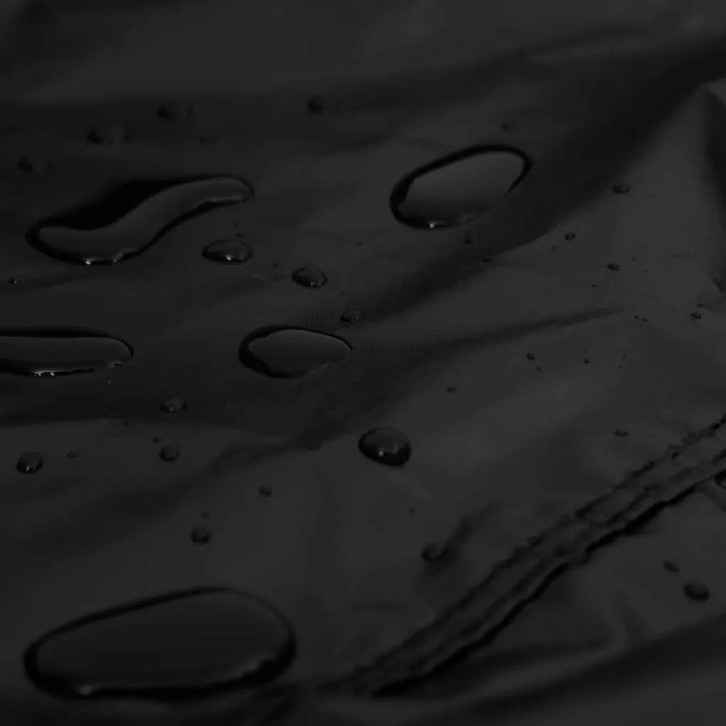 Κάλυμμα Επίπλων Κήπου Μαύρο 125x125x74 εκ. 420D Ύφασμα Oxford - Μαύρο