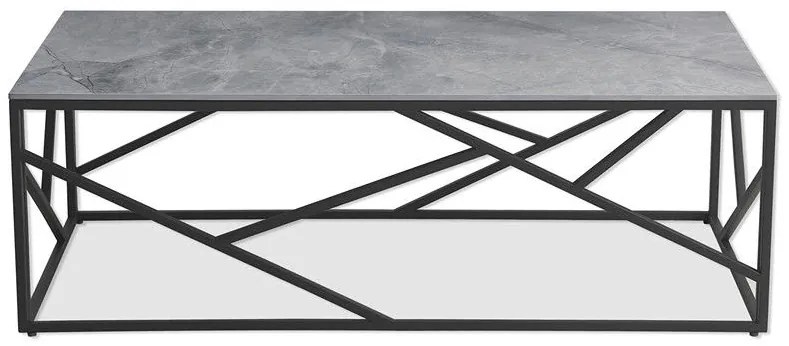 Uni 2 Τραπεζακι Σαλονιου Γκρι Μαρμαρο 120x60x45