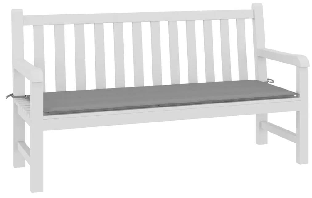 vidaXL Μαξιλάρι Πάγκου Κήπου Γκρι 150x50x4 εκ. Ύφασμα Oxford