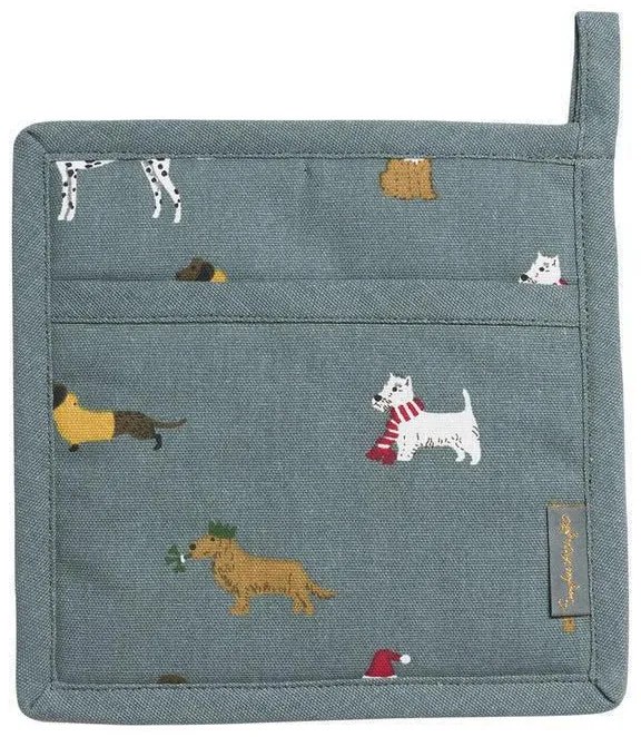 ΠΙΑΣΤΡΑ ΚΟΥΖΙΝΑΣ 20x20cm SOPHIE ALLPORT - CHRISTMAS DOGS