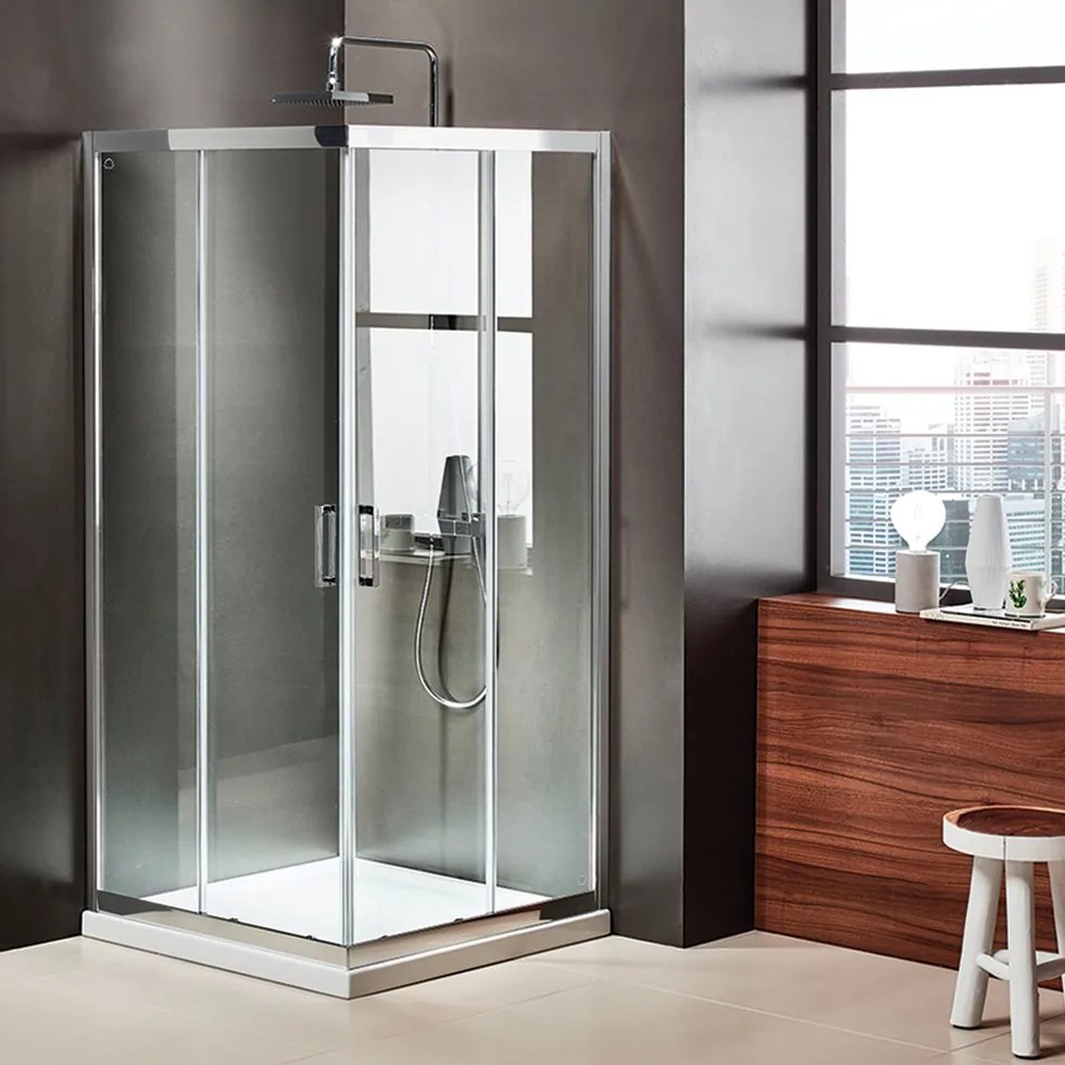 Γωνιακή καμπίνα Axis Corner Entry CX-110 x 110 εκ-Clean Glass