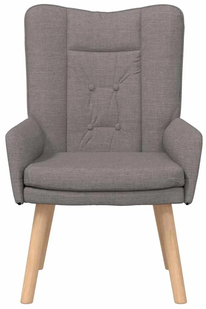 vidaXL Χαλαρωτική Πολυθρόνα Taupe 63 x 67 x 94 εκ. ύφασμα