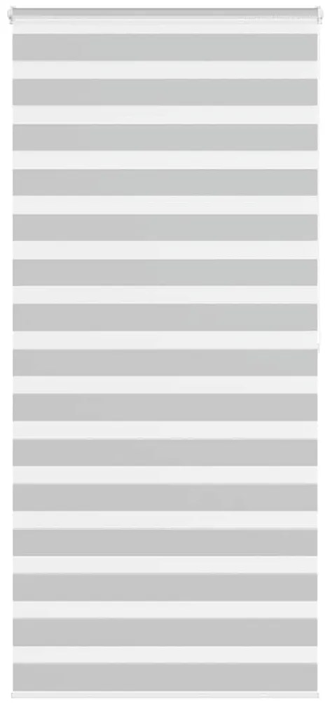 vidaXL Ζέβρα τυφλή Ανοιχτό Γκρι Πλάτος υφάσματος 105,9 εκ. Πολυεστέρας