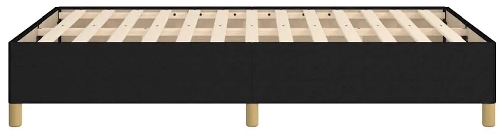 vidaXL Πλαίσιο Κρεβατιού χωρίς στρώμα Μαύρο 120x190 εκ. Υφασμάτινο