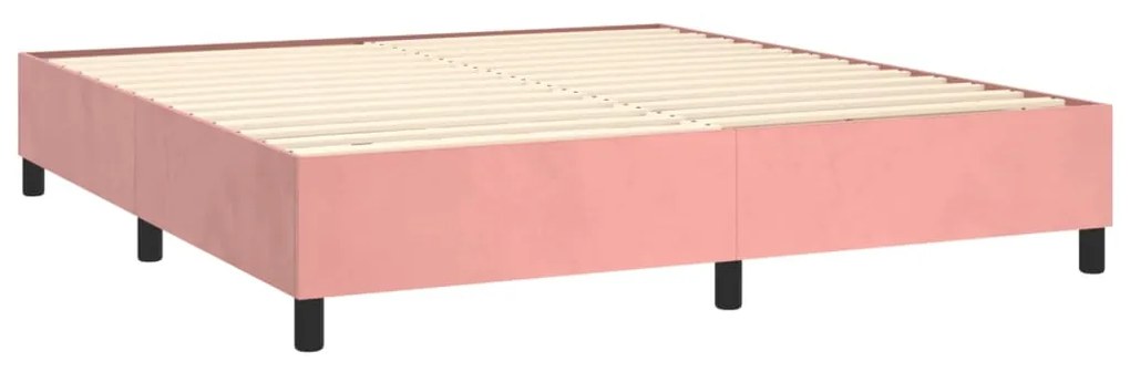 ΚΡΕΒΑΤΙ BOXSPRING ΜΕ ΣΤΡΩΜΑ ΡΟΖ 200X200 ΕΚ. ΒΕΛΟΥΔΙΝΟ 3138048