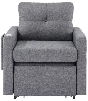 VEVOR Sleeper Sofa Bed with Side Pocket Pillow Desk Board 5 Adjustable Backrest
