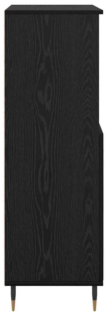 vidaXL Highboard Μαύρο 60 x 36 x 110 εκ. Επεξεργασμένο ξύλο