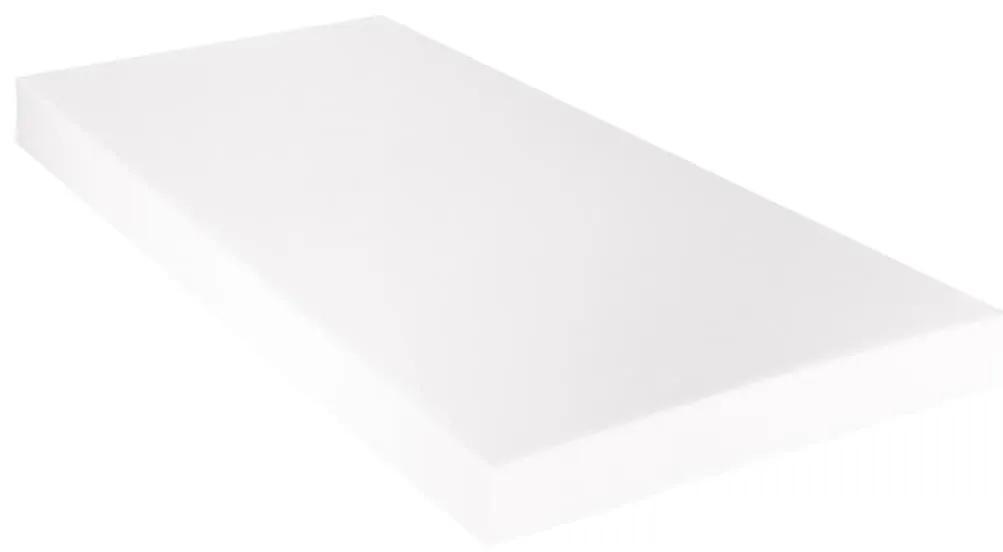 Κρεβάτι Λευκό 160 x 200 εκ. από Συνθετικό Δέρμα με Στρώμα - Λευκό