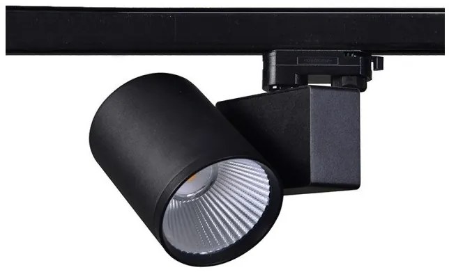 Σποτ Ράγας Τριφασικό LED 40W 3000Κ Ρυθμιζόμενο Lisor Aca-LISOR4030B4N-Μαύρο LISOR4030B4N