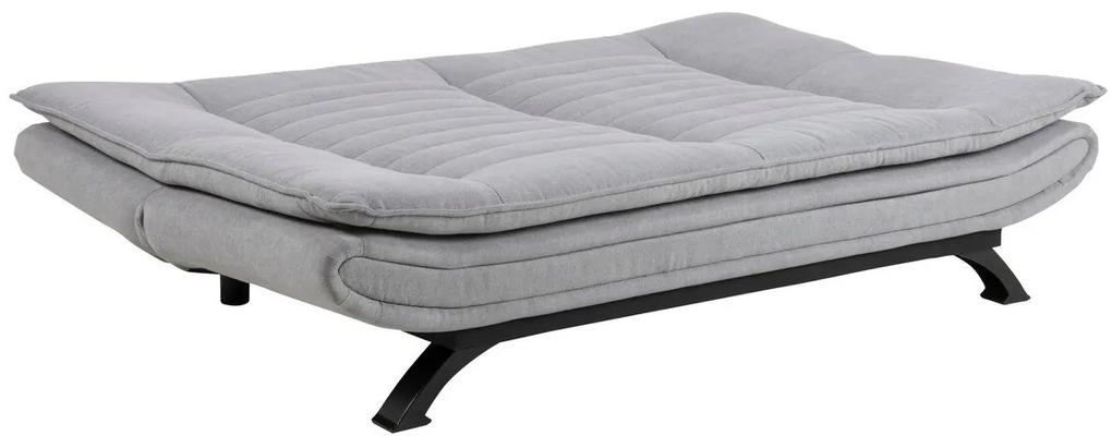 Καναπές κρεβάτι Oakland 339, Αριθμός θέσεων: 4, Ανοιχτό γκρι, 91x196x98cm, 42 kg, Πόδια: Μέταλλο, Ξύλο: Πεύκο | Epipla1.gr
