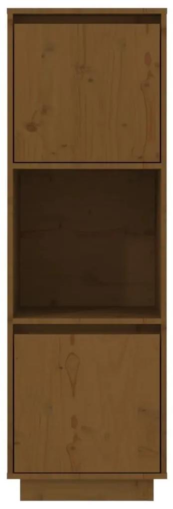 Ντουλάπι Ψηλό Μελί 38 x 35 x 117 εκ. από Μασίφ Ξύλο Πεύκου - Καφέ