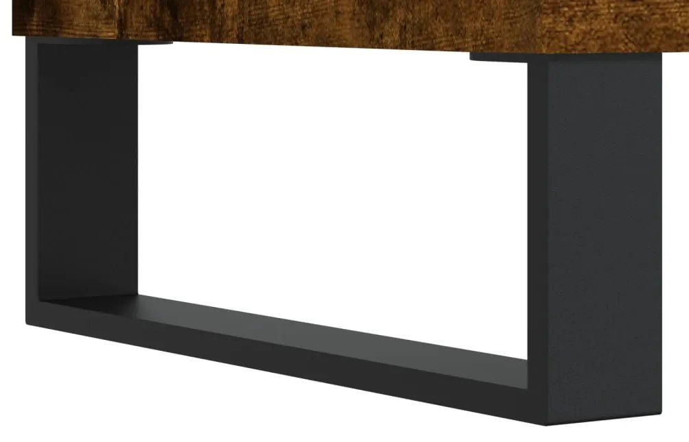 vidaXL Δισκοθήκη Καπνιστή Δρυς 85 x 38 x 48 εκ. από Επεξεργασμένο Ξύλο