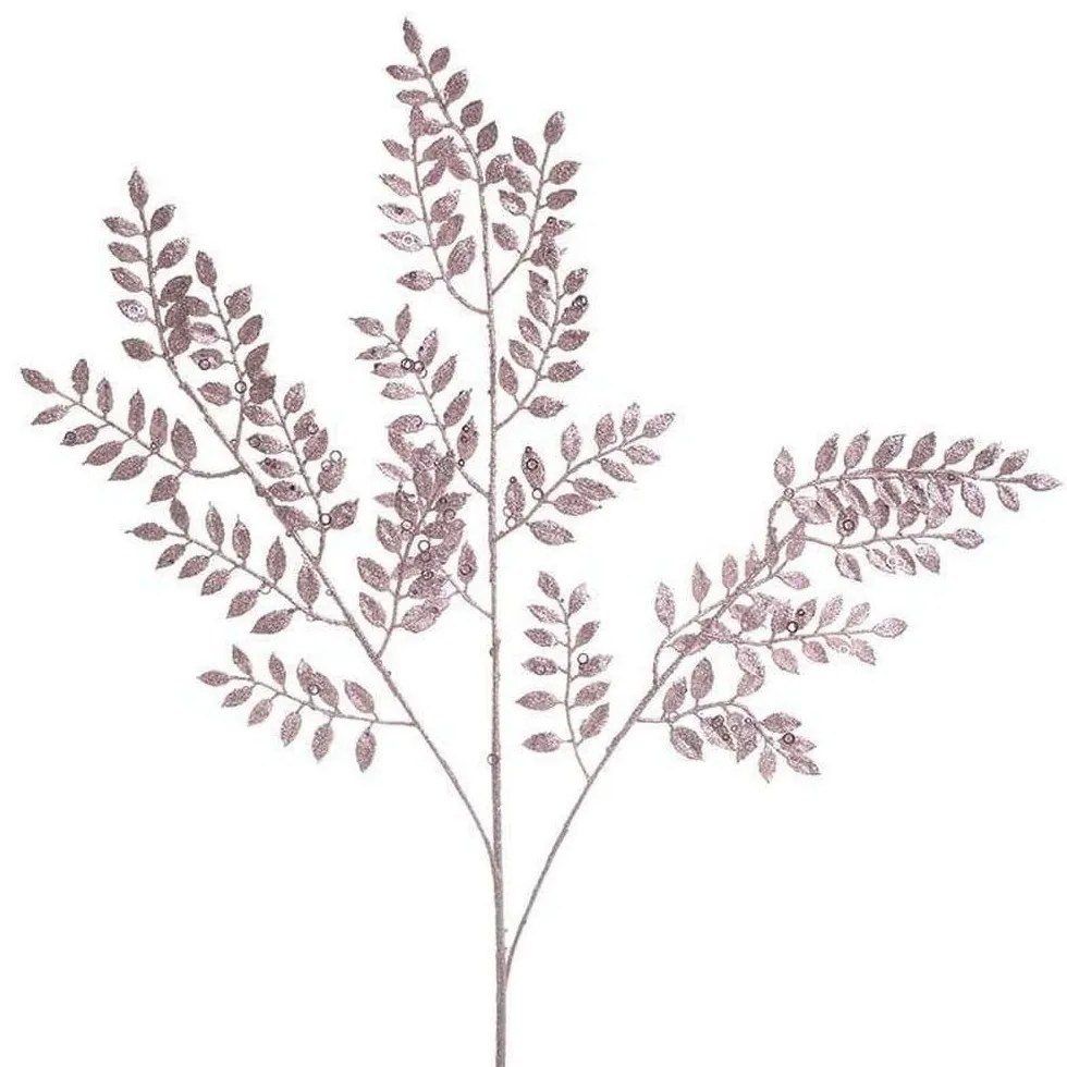 Διακοσμητικό Κλαδί-Φυτό Με Γκλίτερ 3-85-084-0087 Pink Inart Plastic