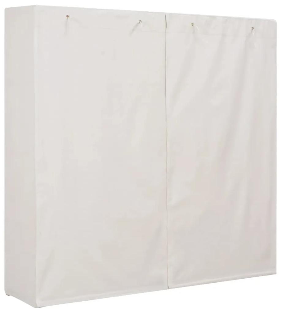 Ντουλάπα Λευκή 173 x 40 x 170 εκ. Υφασμάτινη - Λευκό