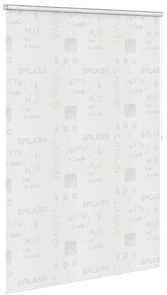 vidaXL Κουρτίνα Μπάνιου Ρολό Σχέδιο Πιτσιλιά 160 x 240 εκ.