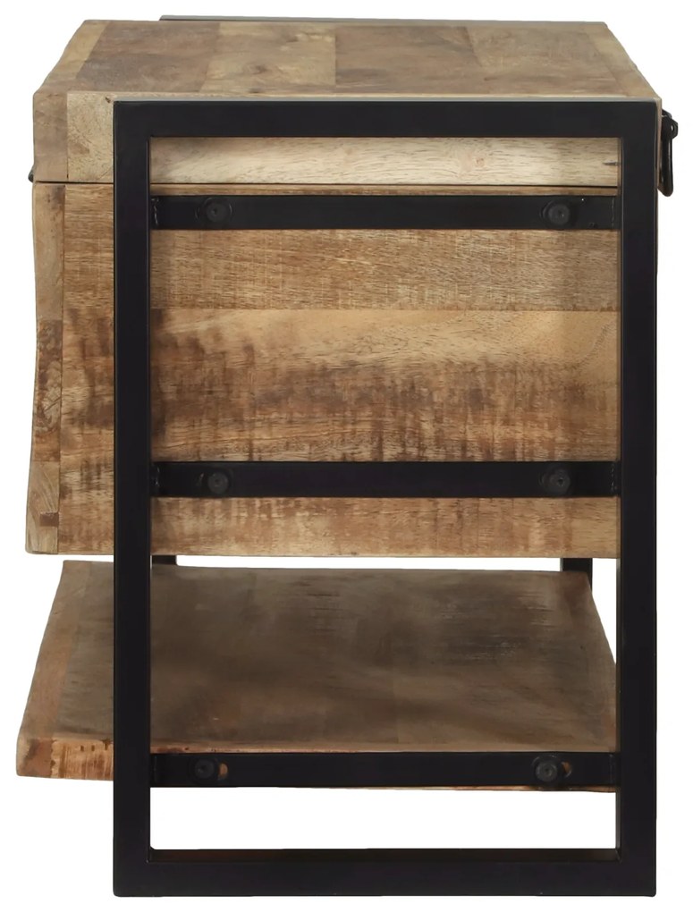 vidaXL Κουτί Αποθήκευσης Καφέ 80 x 35 x 45 cm Μασίφ ξύλο μάνγκο