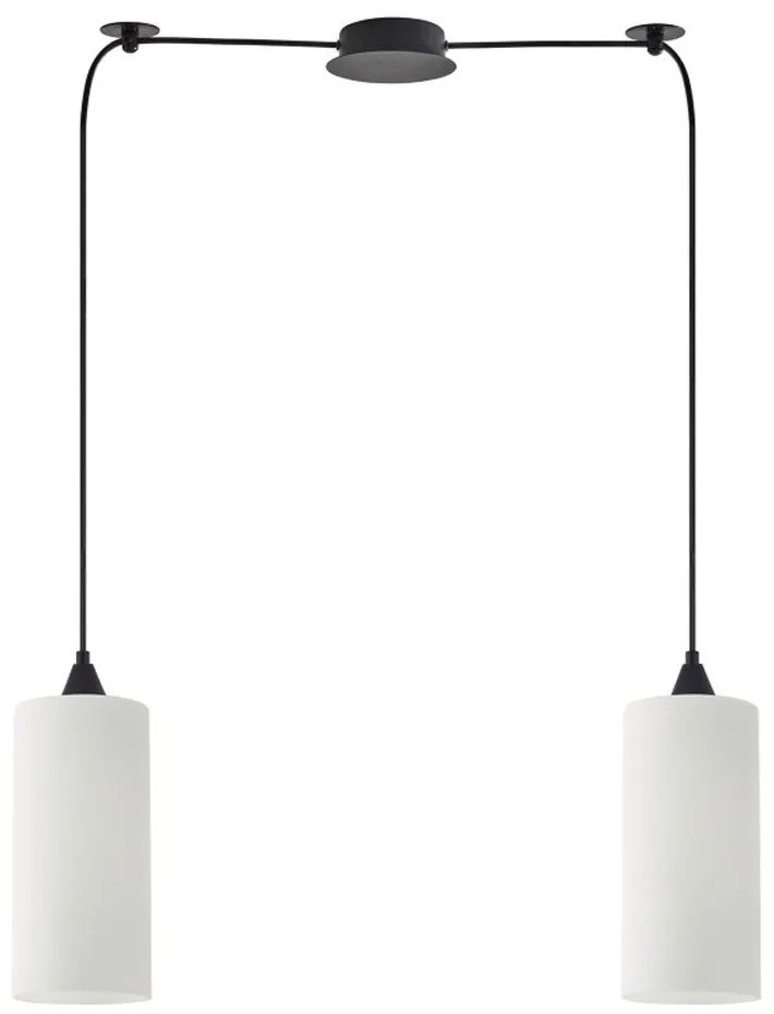 Φωτιστικό Οροφής Κρεμαστό Adept Tube 77-9000 11x300cm 2xE27 60W White Homelighting Crystal,Glass