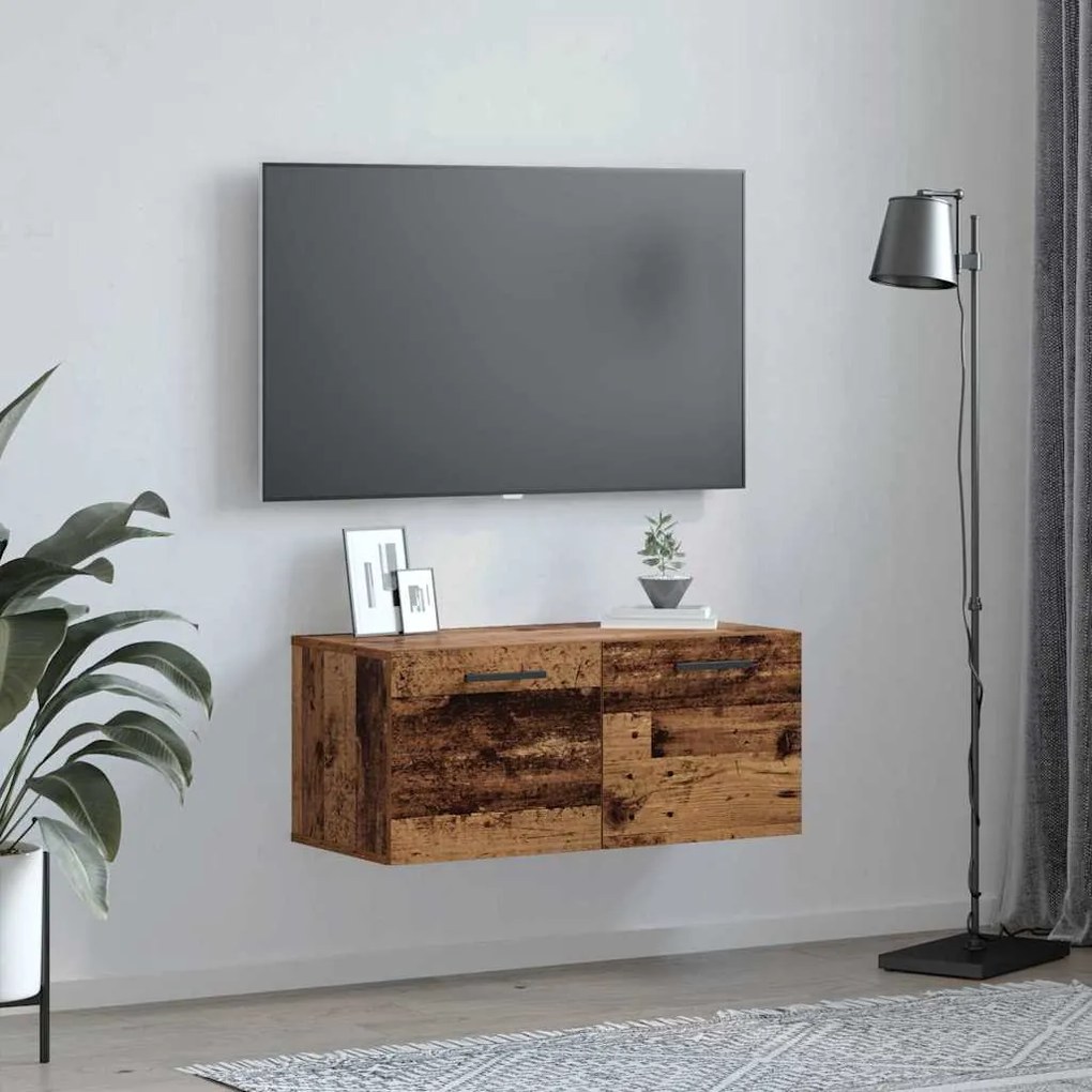 vidaXL Ντουλάπα Τοίχου Επιτοίχιο Παλαιό ξύλο 80 x 36.5 x 35 cm