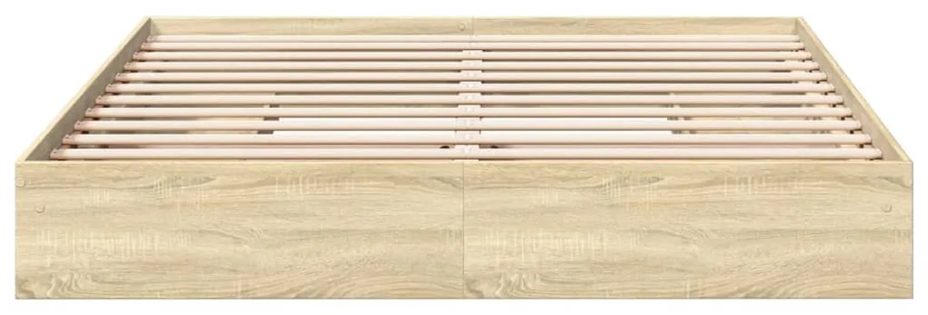 vidaXL Πλαίσιο Κρεβατιού με συρτάρια Sonoma Δρυς 180x200εκ. Επεξ. Ξύλο