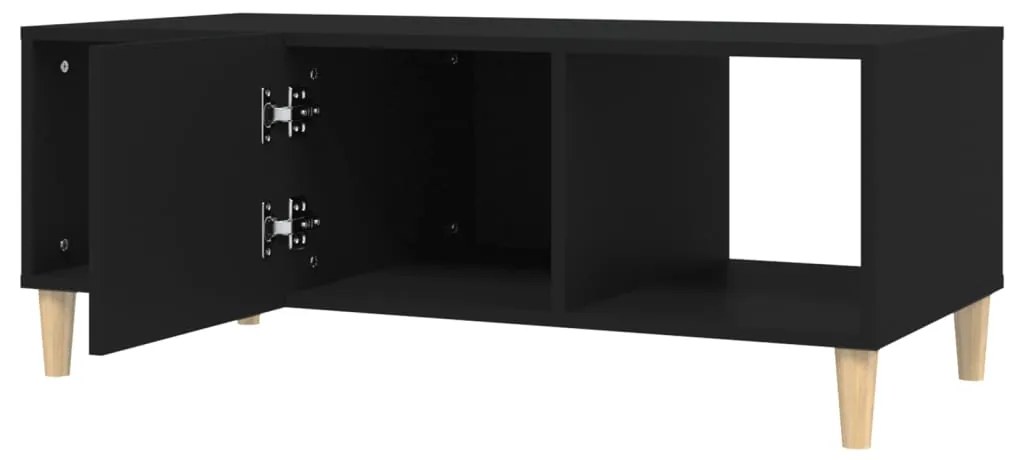 vidaXL Τραπεζάκι Σαλονιού Μαύρο 102x50x40 εκ. από Επεξεργασμένο Ξύλο