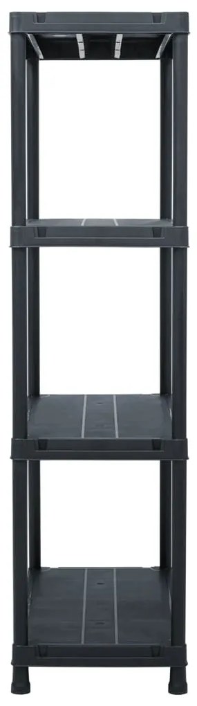 vidaXL Ραφιέρα Μαύρη 100 κ. 60 x 30 x 138 εκ. Πλαστική