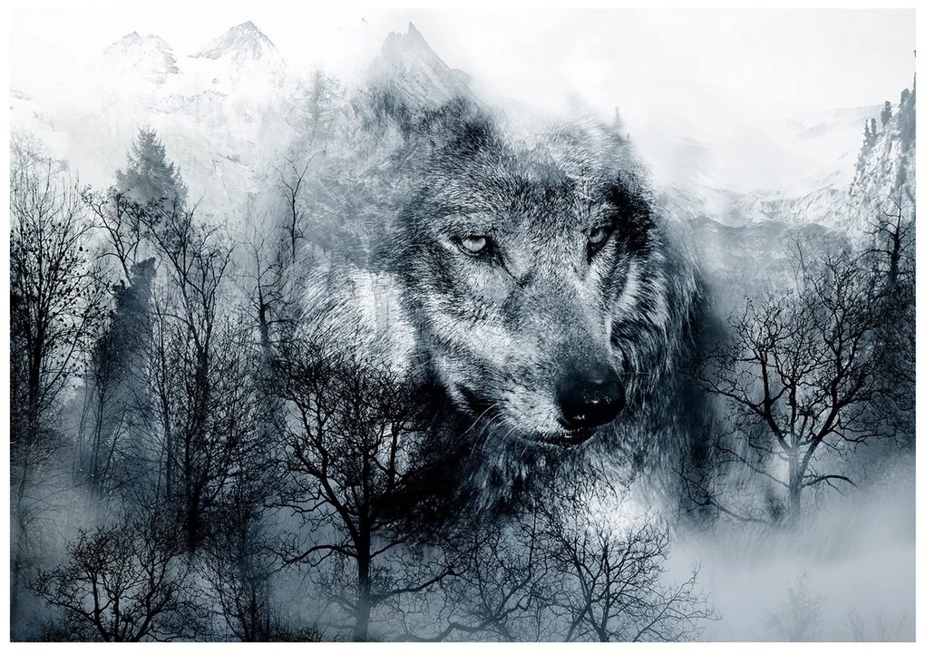 Φωτοταπετσαρία - Mountain Predator (Black and White) 200x140