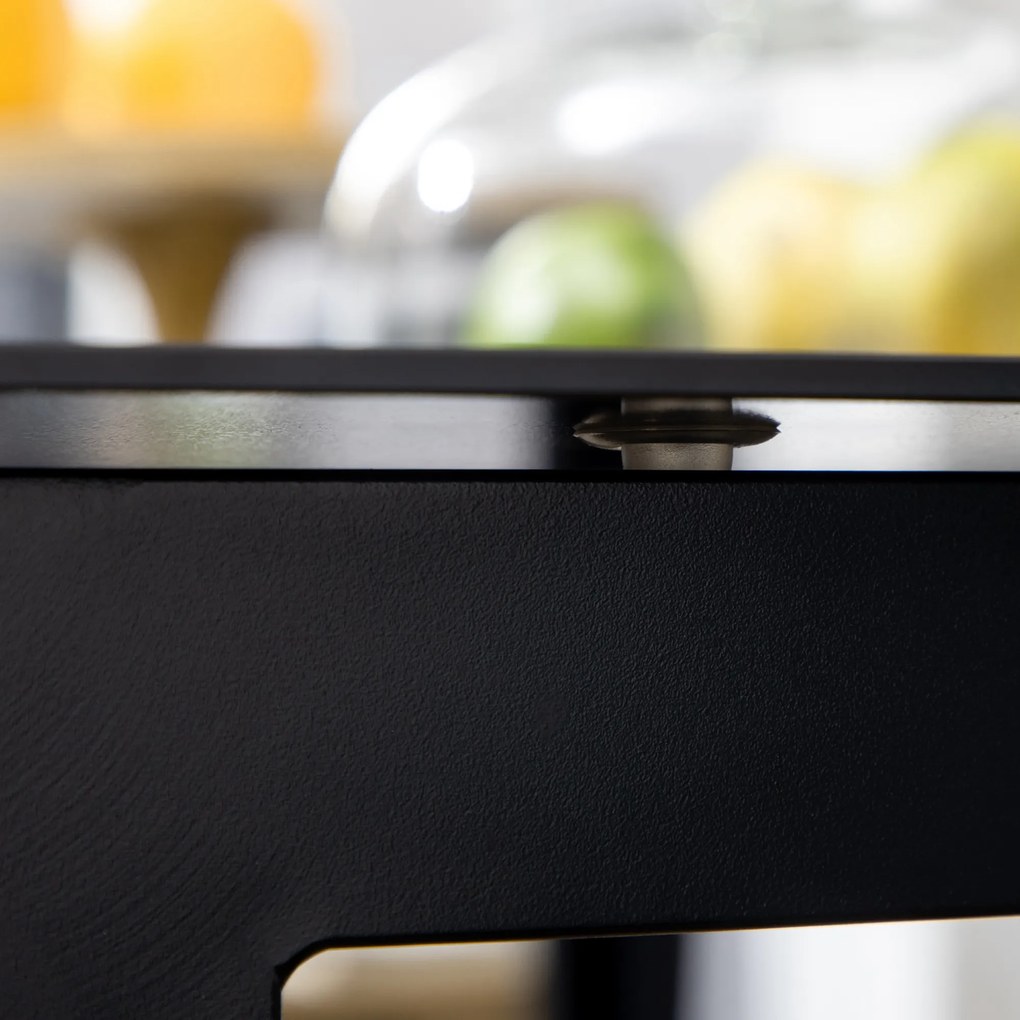 Επιτραπέζιο τραπεζάκι κήπου Outsunny για 6 άτομα, ανθεκτικό στις καιρικές συνθήκες, σκληρυμένο γυαλί, τραπέζι βεράντας, 150 cm x 90 cm x 74 cm, Μαύρο