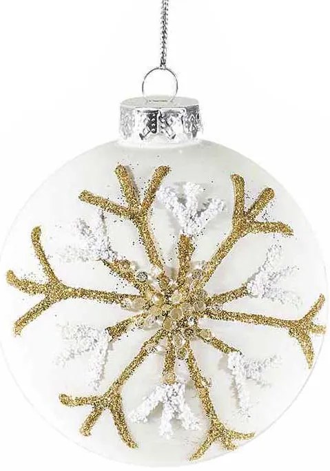 Γυάλινη Χριστουγεννιάτικη Μπάλα 8cm 801753d