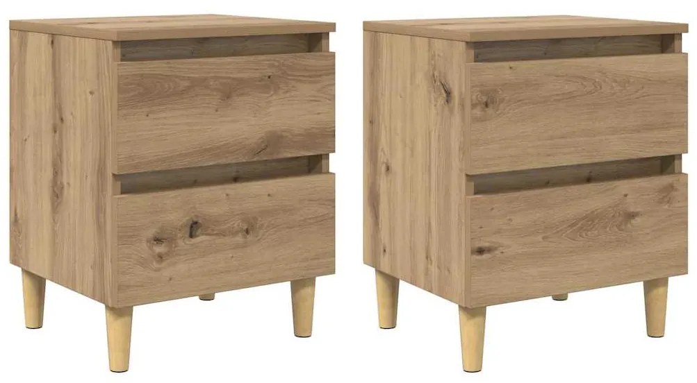 vidaXL Κρεβάτια Ντουλάπες 2 pcs Artisan Oak 40 x 35 x 50 εκ.
