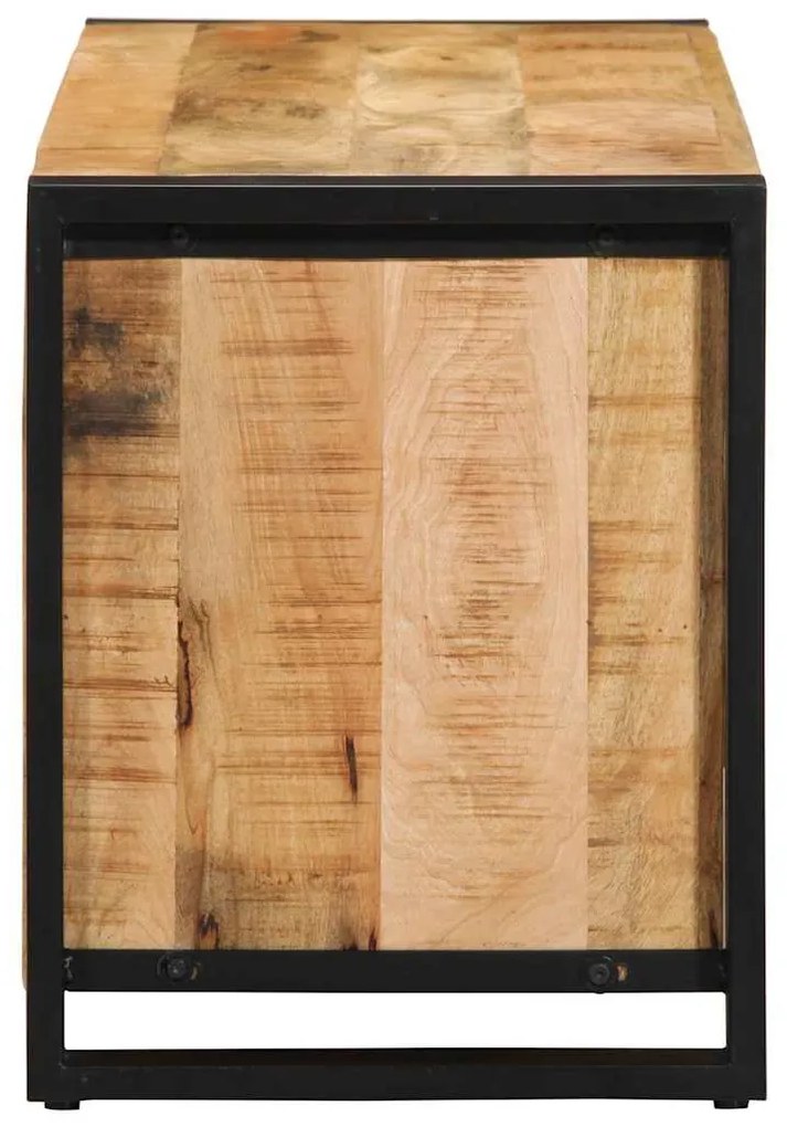 vidaXL Παγκάκι Παπουτσιών Καφέ 100 x 40 x 50 cm Μασίφ ξύλο μάνγκο