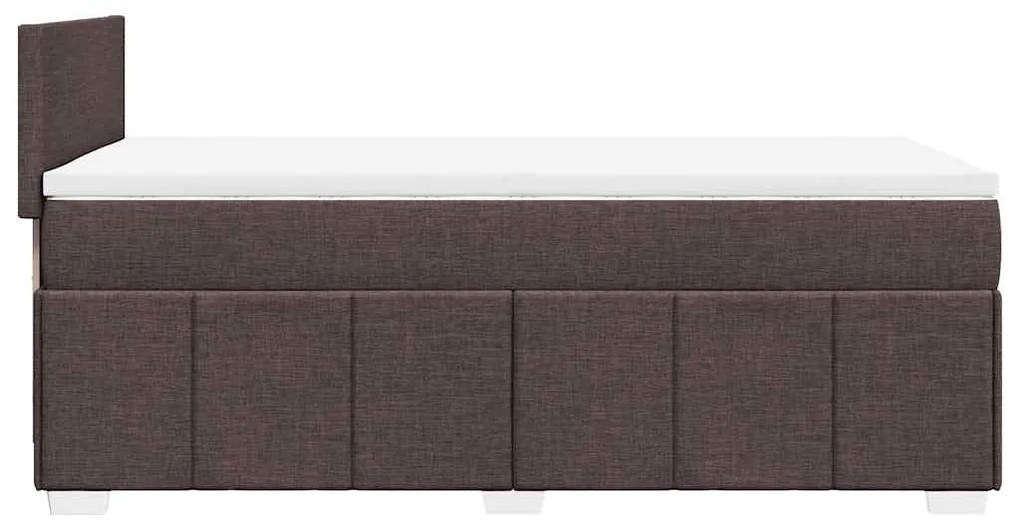 ΚΡΕΒΑΤΙ BOXSPRING ΜΕ ΣΤΡΩΜΑ ΣΚΟΥΡΟ ΚΑΦΕ 90X200 ΕΚ. ΥΦΑΣΜΑΤΙΝΟ 3286947