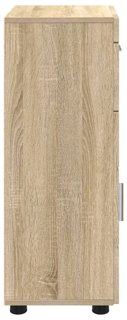 vidaXL Ντουλάπι Μπάνιου με πόρτα TULUM Sonoma Δρυς 37 x 31.5 x 82 εκ