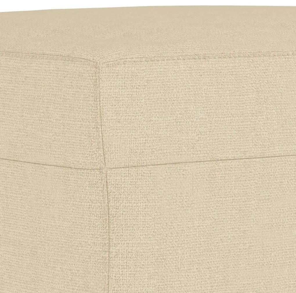 vidaXL Υποπόδιο Κρεμ 70 x 55 x 41 εκ. Υφασμάτινο